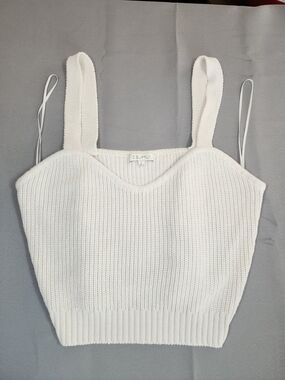 Z Supply Cream Knit Sweetheart Tank